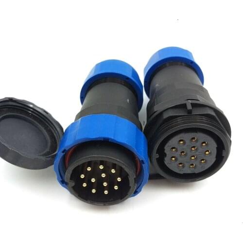 Sd28 12pin waterproof connector 10a 250v aviation connector heavy connector