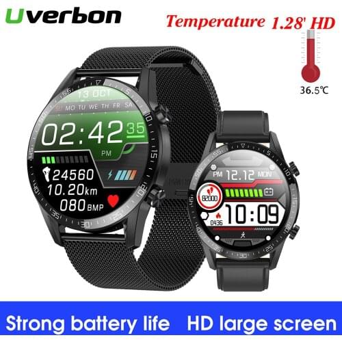 T03 Smart Watch Men ECG PPG Heart Rate Body Temperature Monitor Sports Fitness Tracker Smartwatch For Android Iphone IOS New
