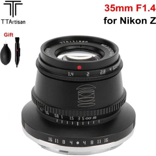 TTArtisan 35mm F1.4 Cameras Lens APS-C Manual Focus for Nikon Z Mount Camera Zfc Z5/Z6/Z7/Z50/Z6II/Z7II
