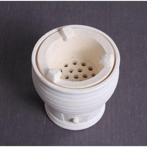 "KingTeaMall" Chaozhou White Mud "Yu Shu Wei" Charcoal / Alcohol Lamp Stove for Heating Water used on Chinese Gongfu Cha