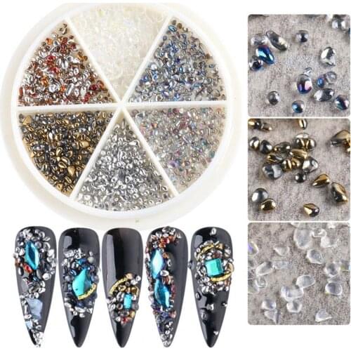Nail Decor Shining Nail Accessories Metal Elf Beads Nail Jewelry for Makeup