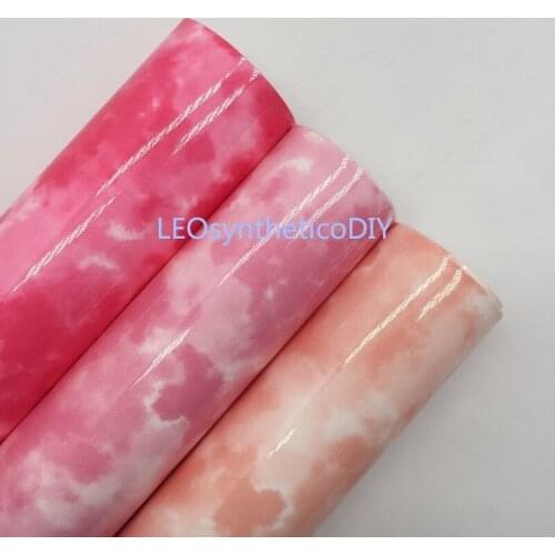 1PC 21X29CM Cloudy Faux Leather Fabric, Synthetic Leather Fabric Leather Sheets For Making Bows LEOsyntheticoDIY T320A