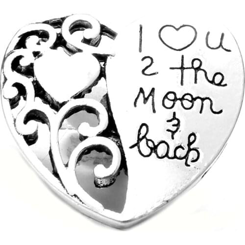 10pcs/lot 2020 New Snap Jewelry Angel Wings Love Heart Metal 18mm Snap Buttons Fit Snap Bracelet Necklace Valentines Day Gift