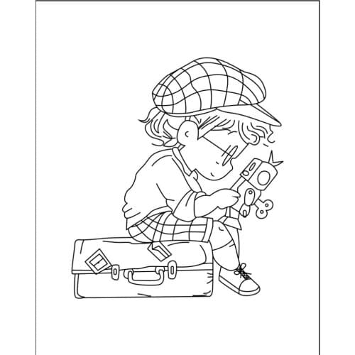 10x8 little boy New Transparent Clear Rubber Stamp Sheet Cling Scrapbooking Photo Album PaperCard DIY Craft