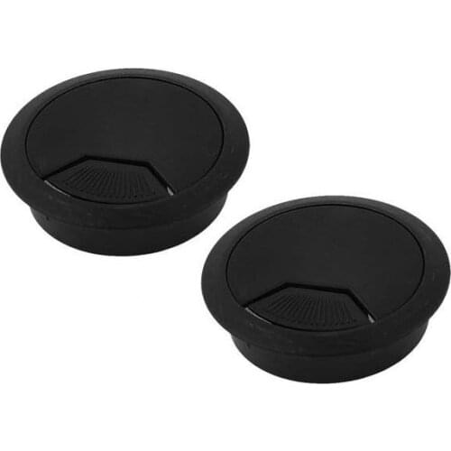 2PCS/LOT 60mm Computer Desk Table Grommet Cable Port Wire Hole Cover