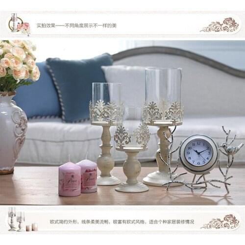3 Size Elegant Candle Holder Cube Stand Candle Candlestick Metal Base Craft Votice large Glass Candles Wedding Candle Holders