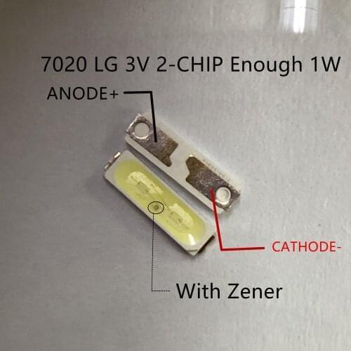 3000PCS/Lot FOR Maintenance LG Toshiba Sharp LCD TV backlight light strip with 3V chip beads 7020 Diode