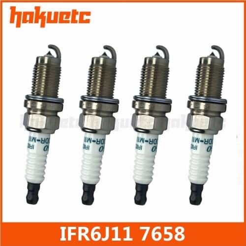 4x Iridium IFR6J11 7658 Spark Plugs For Suzuki Esteem 1.8 Grand Vitara XL-7 2.7