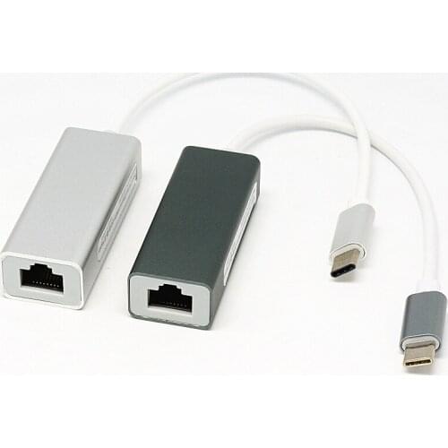 Type-C Male to RJ45 Ethernet network adapter USB-C Network converter