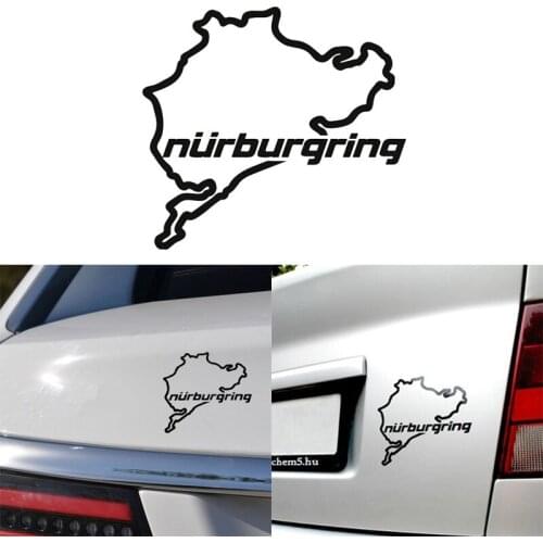 Car Styling Racing Road Nurburgring Creative Fashion Window Stickers Decal