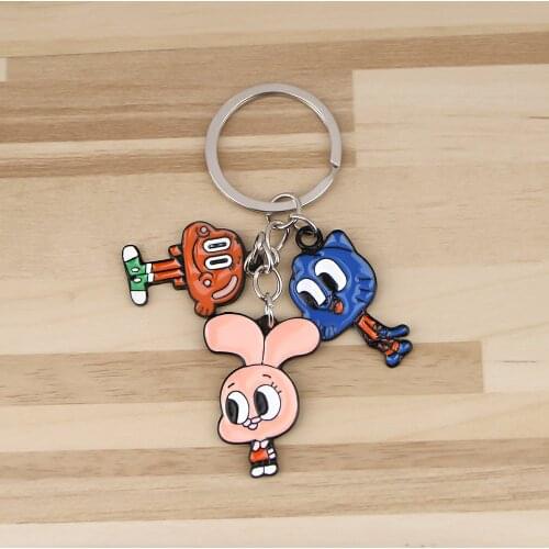 BG1464 Anime Figure Key Chain Car Keychain Metal Holder Key Ring Men Pendant Keychain Friends Jewelry Gifts