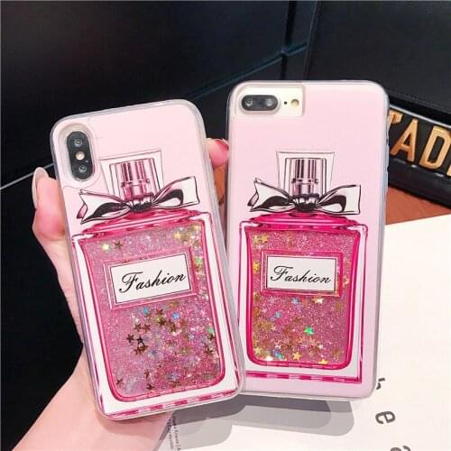 Case for huawei honor 8x max 9x 10i 20 pro v20 mate 30 lite 20x perfume bottle Quicksand fundas for p30 p20 p smart nova 5i 4 3i