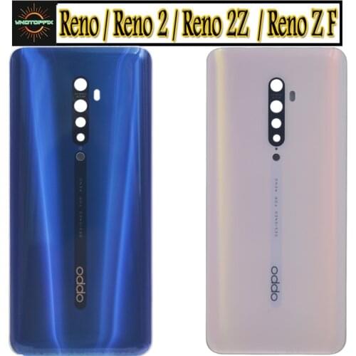 New For Oppo Reno Z / Reno 2 / Reno 2Z Reno2 Z F Back Battery Cover Door Housing case Rear Glass Repair For Reno 2 Battery Cover