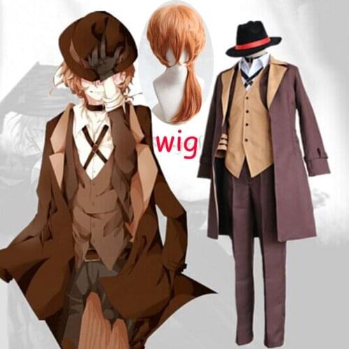Chuya Nakahara Cosplay Costume Bungou Stray Dogs Armed Detective Agency Costume Port Mafia Cosplay Chuya Nakahara Uniform Men