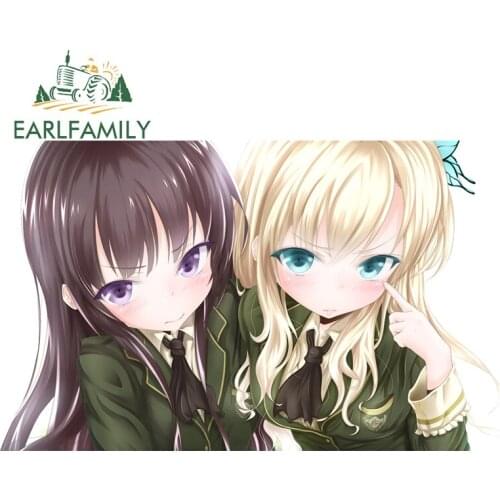EARLFAMILY 13cm x 7.9cm for Citrus Anime Vinyl Car Stickers RV Waterproof Decal Graffiti Graphics Motorcycle Windows Decoration