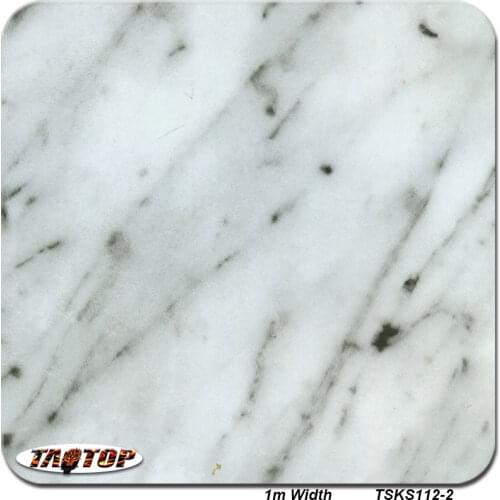 TSTD112-2 1M * 10M popular white marble pva film hydrographics film