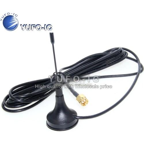 GSM antenna sucker magnetic bridge 1.5 meters 900/1800 MHZ GPRS antenna SMA male head 0.09-x