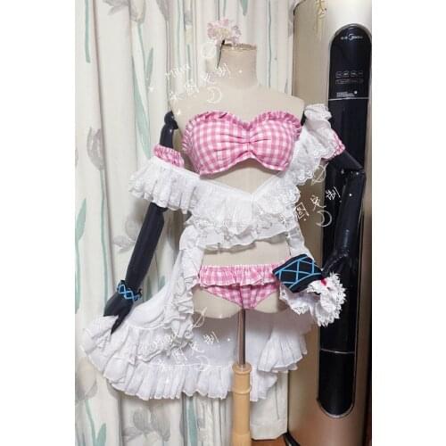 [Customized] Game Arknights Eyjafjalla Bikini Swimsuit Swimwear Dress Uniform Cosplay Costume Halloween Party Outfit For Women G