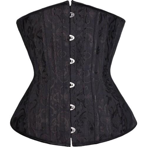 Waist Trainer Belly Slimming Sheath Modeling Strap Body Shaper Shapewear Belt Floral 24 Steel Bone Underbust Corset 6XL