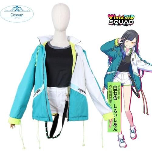 Anime Game Project Sekai Shiraishi An Band Vivid BAD SQUAD cos Womens daily Costume Full suit