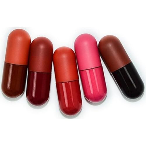 Mini Small Capsule Lip Gloss Private Label Hydrating Lip Glaze Moisturizing Lipgloss Bulk Custom Logo Wholesale Lip Tint No Logo