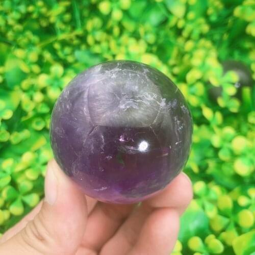 Natural Crystals Quartz High Quality Amethyst Sphere Energy Reiki Healing Stone Ball Room Home Aquarium Decoration Gemstone