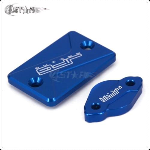 Motorbike CNC Front + Rear Brake Reservoir Fluid Cover Cap For YAMAHA WR250R WR250X 07-17 Tricker XG250 04-16 Serow250 XT250X