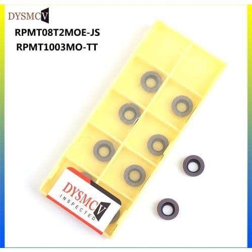 RPMT1003MO-TT RPMT08T2 MOE-JS DY9008 round carbide blade ceramic metal lathe turning tool blade cutter milling cutter CNC blade