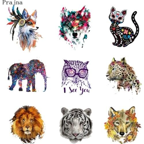 Prajna Iron Tshirt Transfer Stickers Thermal Heat Transfer Patches Iron On Transfers Patches For Clothing Animal Patch Beast Boy