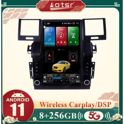 Aotsr Vertical Tesla PX6 Android 9.0 4+64GB Car Radio Player Auto GPS Navigation HD Multimedia For Land Range Rover 2005 - 2009