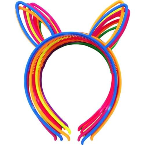 XIMA Plastic Girls Headbands Rabbit Bunny Ears Headbands Fox Ears Head Band Children Accessories 12pcs/lot GHB019