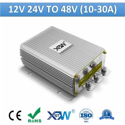 XWST Non-isolated DC to DC 12v 24v to 48v 10A 15A 20A 30A Step Up Boost High Power Converter 48vdc Voltage Regulator IP68