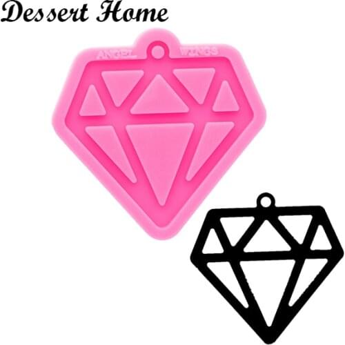 DY0698 Bright DIAMOND Resin Craft for Keychain, Silicone Molds, DIY Epoxy Jewellery Making, Sculpture Molding Casting