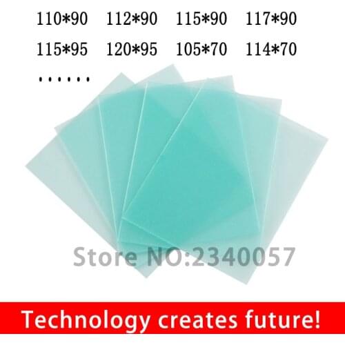 10pcs PC protective sheet solar automatic dimming welding cap lens group lens protection 105 * 90 110 * 90 115 * 90 117 * 90