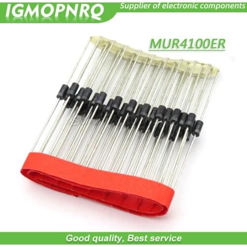 10pcs/lot MUR4100ER MUR4100E DO41 fast recovery diode 4A 1000V