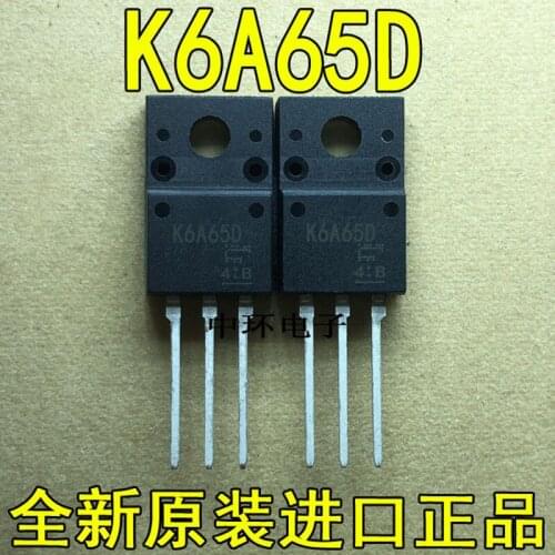 10 PCS TK6A65D K6A65D TO-220F 6A 650V