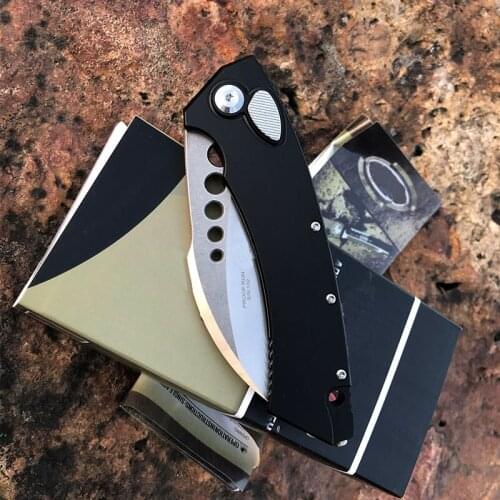 2020 New Listing Micro-Tech Outdoor Folding Knives Aluminum Handle Camping Survival High Hardness Others EDC Tools