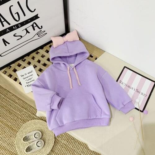 2020 Winter Casual Solid Clothes Cartoon Sweatshirt For Girls High Quality Fashion Sweatshirt For Children