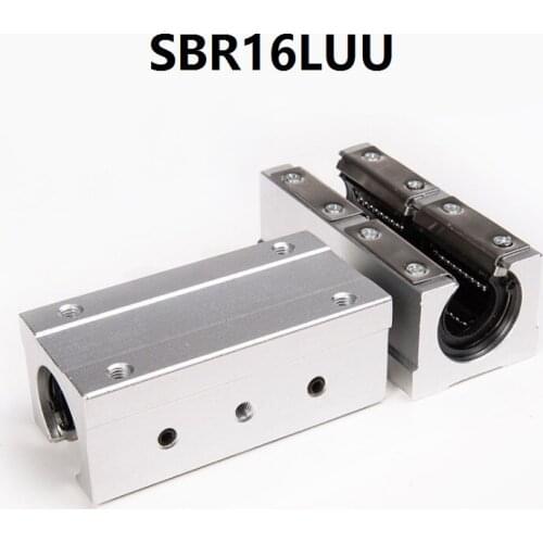 4pcs/lot SBR16LUU/SME16LUU Open Type Linear Ball Motion Bearing Sliding Block for SBR16 16mm linear guide rail CNC router