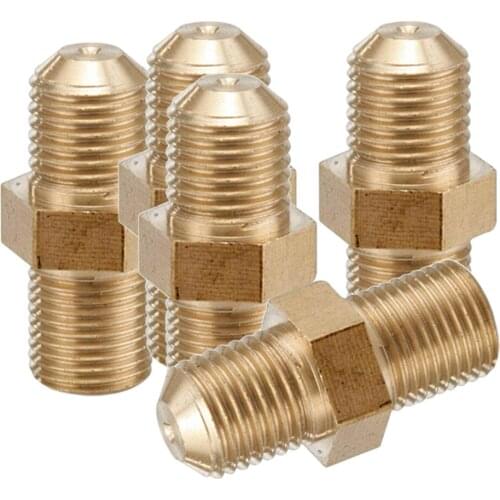 5x Turbo Oil Feed Restrictor Fitting 4AN Male To Female .035" Restrictor