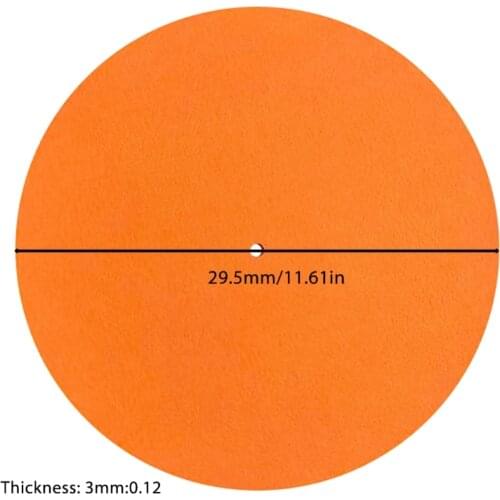 3MM Thick Anti-Static Felt Platter Turntable Mat Anti-Vibration Slipmat Audiophile For LP Vinyl Record Players