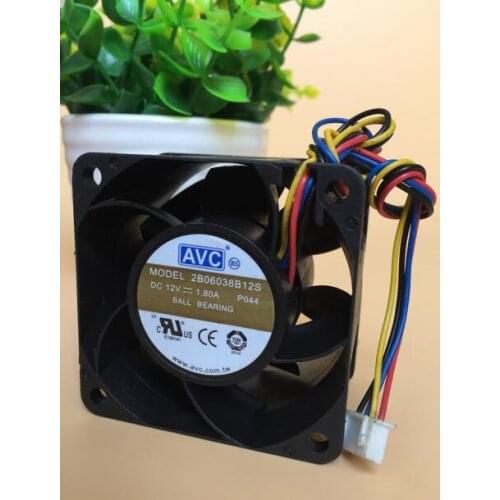 Original AVC 2B06038B12S 6038 60x60x38mm 12V 1.80A four line violent ultra quiet fan