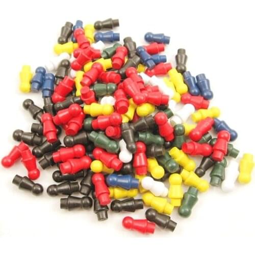 26mm 6pcs pawn/ chess wood game pieces for boardgame accessories 6 colors