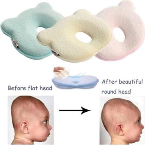 Memory Foam Baby Pillows Breathable Baby Shaping Pillows To Prevent Flat Head Ergonomic Newborns Pillow