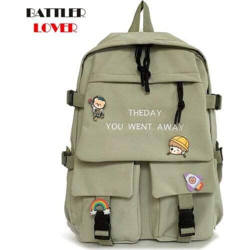 Canvas Design Backpacks For Women And Men 2021 Big Capacity Travel Bags Female High Quality Solid Bagpack Teenagers School Bag