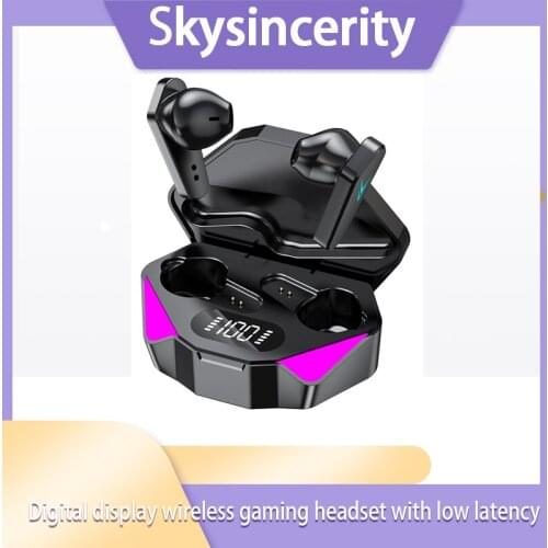 Elf Wireless Binaural TWS Low Latency K5 Gaming 5.0 Bluetooth Headset High-quality stereo earbuds F4 earphones