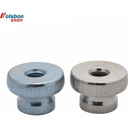 M1.6/M2/M2.5/M3/M4/M5/M6/M8/M10 Knurled Nut With Collar Thumb Knurling Nuts Knukles Tuercas Manual Adjustment Moleteada DIN466