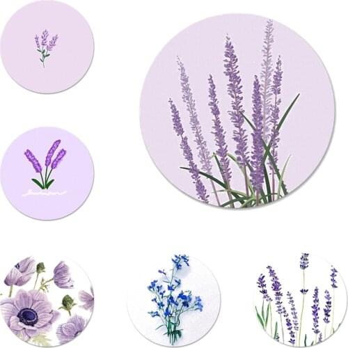 Cute Flower Lavender Badge Brooch Pin Accessories For Clothes Backpack Decoration gift