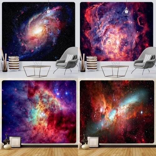 Universe starry sky psychedelic scene home decoration art tapestry hippie bohemian decoration large size wall tapestry
