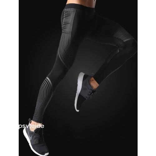 Streamers pants Bodyboulding tights Mens Compression tights elatic printing Fitness tights slim Trousers running sport leggings